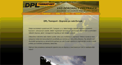 Desktop Screenshot of dpltransport.cz
