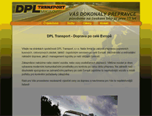 Tablet Screenshot of dpltransport.cz
